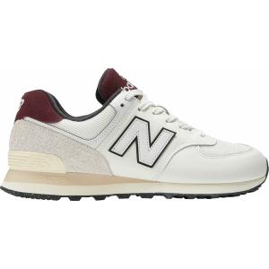 ニューバランス スニーカー シューズ レディース New Balance 574 Shoes White/Burgundy Ash｜asty-shop2