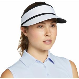 ウォルター・ヘーゲン 帽子 アクセサリー レディース Walter Hagen Women's Long Brim Golf Hat White/Black｜asty-shop2