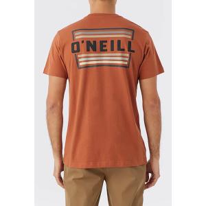 オニール Tシャツ トップス メンズ O'Neill Men's Working Stiff Graphic T-Shirt Clay｜asty-shop2