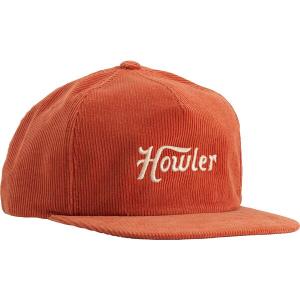 ハウラーブラザーズ 帽子 アクセサリー レディース Howler Brothers Men's Unstructured Snapback Hat Howler Script/Orange Cord｜asty-shop2