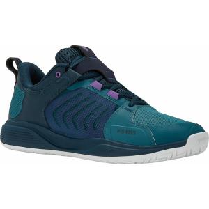 ケースイス スニーカー シューズ メンズ K-Swiss Men's Ultrashot Team Tennis Shoes Purple/Blue｜asty-shop2