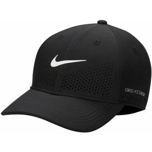 ナイキ 帽子 アクセサリー メンズ Nike Dri-FIT ADV Club Structured Swoosh Snapback Cap Black/White｜asty-shop2