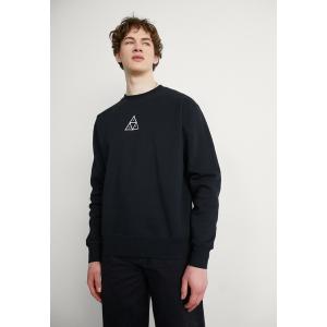 ハフ パーカー・スウェットシャツ メンズ アウター SET TRIPLE TRIANGLE CREWNECK - Sweatshirt - black｜asty-shop2