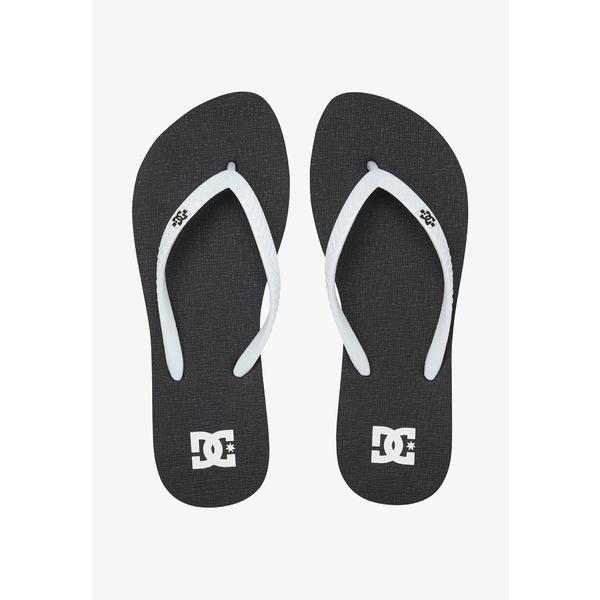 ディーシー サンダル レディース T-bar sandals - black/white シューズ