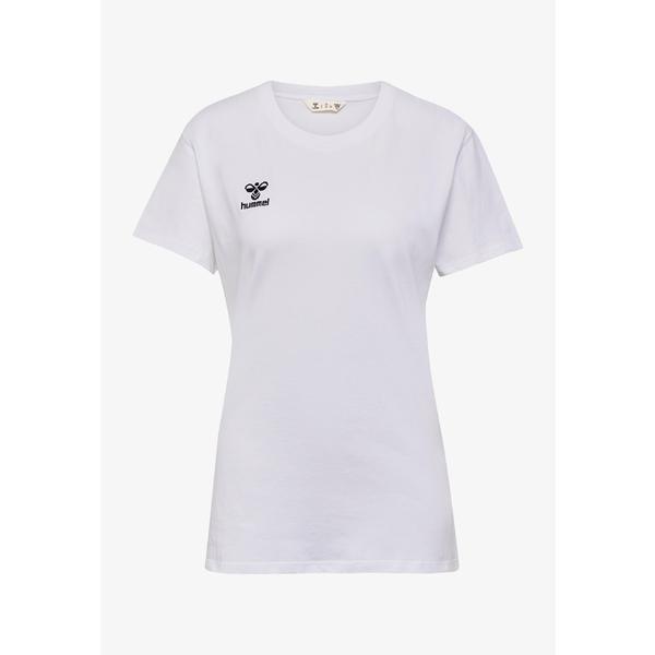 ヒュンメル トップス レディース フィットネス Basic T-shirt - white