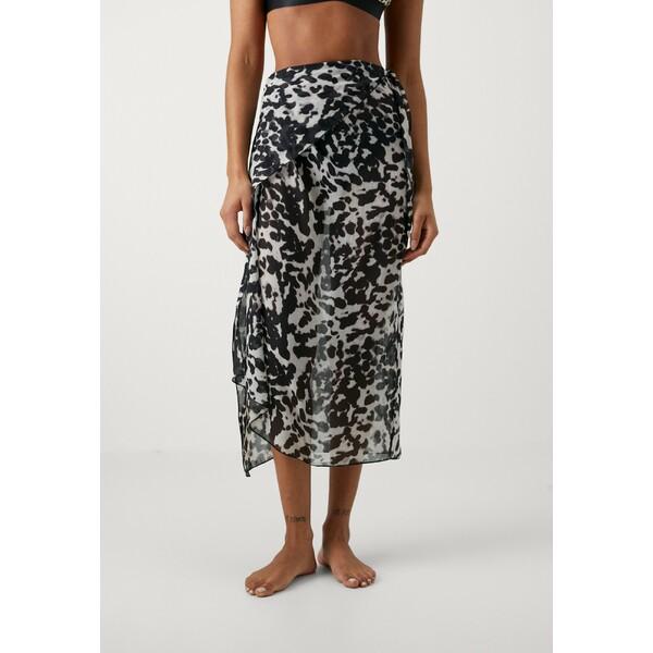 カルバンクライン スカート レディース PAREO PRINT - Wrap skirt - bla...