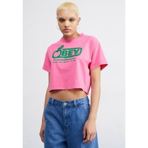 オベイ Tシャツ レディース トップス SOUND AND RESISTANCE - Print T-shirt - hot pink｜asty-shop2