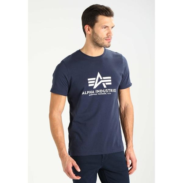 アルファインダストリーズ Tシャツ メンズ トップス Print T-shirt - navy