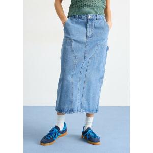 オベイ スカート レディース ボトムス PAINTERS MIDI SKIRT - Denim skirt - light indigo｜asty-shop2