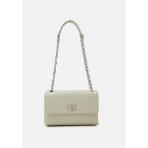 カルバンクライン ハンドバッグ レディース バッグ RELOCK CROSSBOODY - Handbag - stoney beige｜asty-shop2