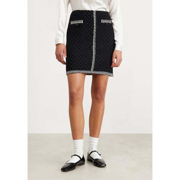 マーク ケイン スカート レディース Pencil skirt - black/white ボトムス