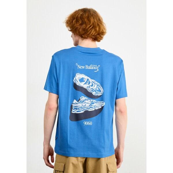 ニューバランス Tシャツ メンズ トップス SKETCH - Print T-shirt - blu...