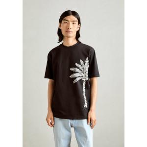 スコッチアンドソーダ サンダル メンズ シューズ PALM TREE EMBROIDERY - Print T-shirt - black｜asty-shop2