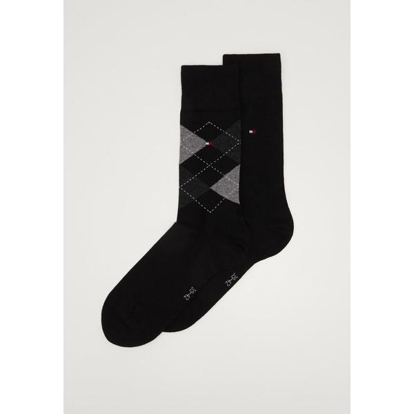 トミー ヒルフィガー 靴下 メンズ アンダーウェア MEN SOCK CHECK 2 PACK - ...