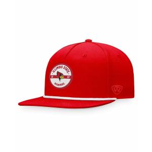 トップ・オブ・ザ・ワールド 帽子 アクセサリー メンズ Men's Red Illinois State Redbirds Bank Hat Red｜asty-shop2