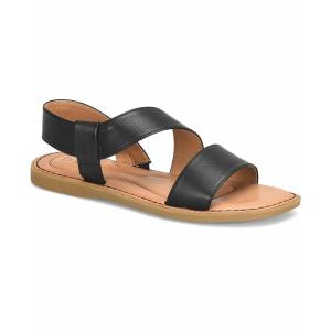 ビーオーシー サンダル シューズ レディース Women's Kacee Criss Cross Flat Comfort Sandals BLACK｜asty-shop2