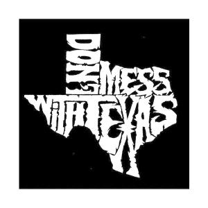 エルエーポップアート トートバッグ バッグ レディース Dont Mess With Texas - Small Word Art Tote Bag Black｜asty-shop2