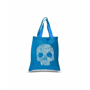 エルエーポップアート トートバッグ バッグ レディース Flower Skull - Small Word Art Tote Bag Sapphire｜asty-shop2