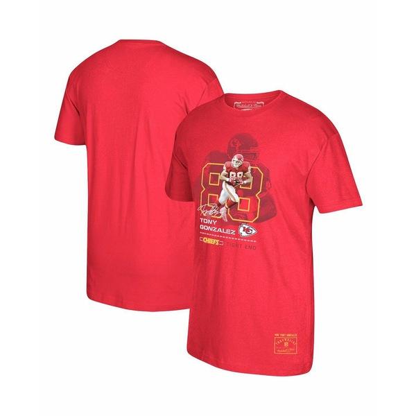 ミッチェル&amp;ネス Tシャツ トップス メンズ Men&apos;s Tony Gonzalez Red Kan...