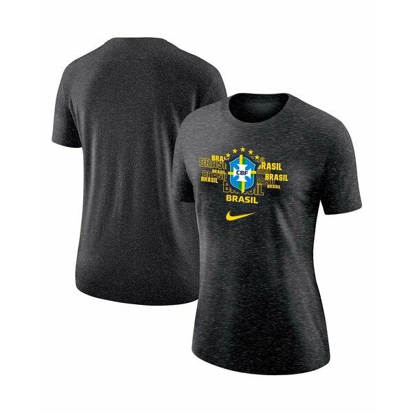 ナイキ Tシャツ レディース Women&apos;s Black Brazil National Team ...