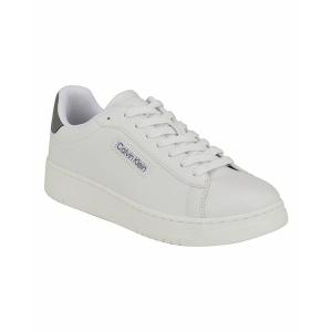 カルバンクライン スニーカー シューズ メンズ Men's Horaldo Lace-Up Casual Sneakers White, Gray｜asty-shop2