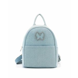 ライクドリームス バックパック・リュックサック バッグ レディース Nabi Denim Rhinestone Small Backpack Denim Blue｜asty-shop2