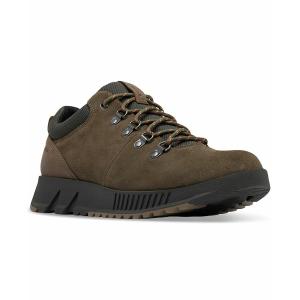 ソレル スニーカー シューズ メンズ Men's Mac Hill Lite Hiker Low Waterproof Lace-Up Sneakers Major, Jet｜asty-shop2