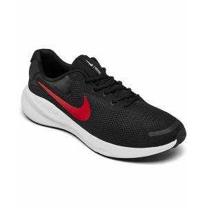 ナイキ スニーカー シューズ メンズ Men's Revolution 7 Running Sneakers from Finish Line Black, University Red｜asty-shop2