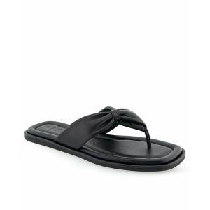 エアロソールズ サンダル シューズ レディース Women's Bond Flip Flop Sandals Black Leather｜asty-shop2