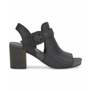 ラッキーブランド サンダル シューズ レディース Women's Juliane Cutout Slingback Block Heel Sandals Black｜asty-shop2