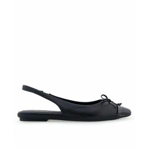エアロソールズ サンダル シューズ レディース Women's Donna Pointed Toe Slingback Flats Black Leather｜asty-shop2