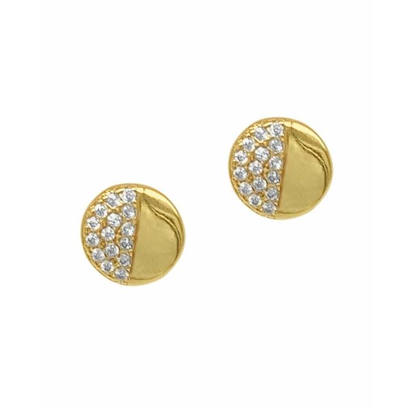 アドニア ピアス＆イヤリング アクセサリー レディース Half Disc Studs Earrin...