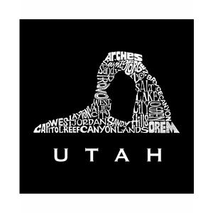 エルエーポップアート トートバッグ バッグ レディース Utah - Small Word Art Tote Bag Black｜asty-shop2