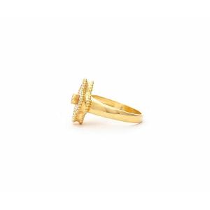 リブカフリードマン リング アクセサリー レディース Mother of Pearl Clover Ring Gold｜asty-shop2