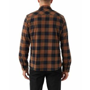 オニール シャツ トップス メンズ Men's Glacier Plaid Superfleece Shirt Medium Brown｜asty-shop2