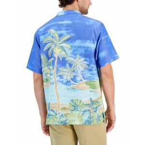 トッミーバハマ シャツ トップス メンズ Men's Coconut Point Hidden Oasis Graphic Shirt Summer Aqua｜asty-shop2