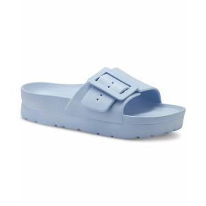 サンアンドプラスストーン サンダル シューズ レディース Remeee Buckle Slide Sandals, Created for Macy's Light Blue｜asty-shop2