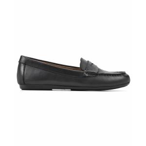 ホワイトマウンテン スリッポン・ローファー シューズ レディース Women's Deutzia Slip On Loafers Black, Leather｜asty-shop2