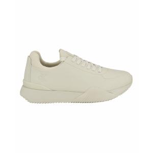 カルバンクライン スニーカー シューズ メンズ Men's Jizeno Lace-Up Casual Sneakers Ivory｜asty-shop2