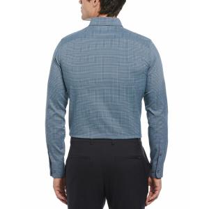 ペリーエリス シャツ トップス メンズ Men's Slim-Fit Stretch Glen Plaid Button-Down Shirt Mountain Spring｜asty-shop2