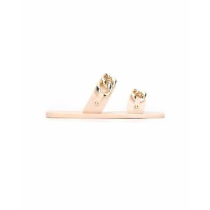 ケネスコール サンダル シューズ レディース Women's Naveen Chain Jelly Slide Flat Sandals Gold-Tone｜asty-shop2