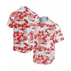 トッミーバハマ シャツ トップス レディース Men's Red St. Louis Cardinals Tropical Horizons Button-Up Shirt Red｜asty-shop2