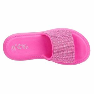 オリビアミラー サンダル シューズ レディース Women's Glitter Gaze Slide Sandal Fuchsia｜asty-shop2