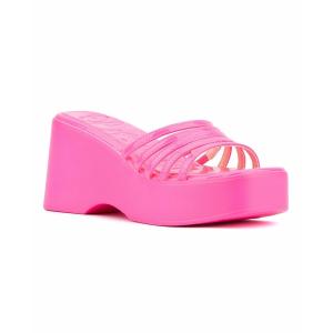 オリビアミラー サンダル シューズ レディース Women's Dreamer Wedge Sandal Neon pink｜asty-shop2