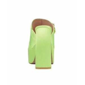 ファッションフィギュアー サンダル シューズ レディース Women's Icelynn Platform Heel Slide Sandal - Wide Width Neon green｜asty-shop2