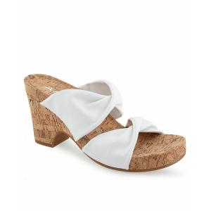 エアロソールズ サンダル シューズ レディース Women's Mercer Wedge Sandals White Polyurethane｜asty-shop2