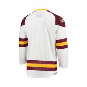 アンダーアーマー Tシャツ トップス レディース Men's White Minnesota Duluth Bulldogs Replica Hockey Jersey White