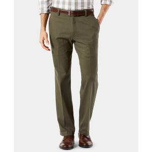 ドッカーズ カジュアルパンツ ボトムス メンズ Men's Easy Straight Fit Khaki Stretch Pants Olive Grove｜asty-shop2