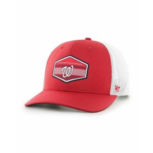 ４７ブランド 帽子 アクセサリー レディース Men's Red, White Washington Nationals Burgess Trucker Snapback Hat Red, White｜asty-shop2