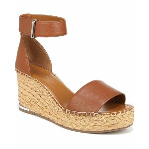 フランコサルト サンダル シューズ レディース Women's Clemens Espadrille Wedge Sandals Cognac Brown Leather｜asty-shop2